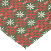 Alte Weihnachts-/Wintermuster Tischdecke (Schrägansicht)