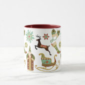 Alte Weihnachtsbilder Tasse (Zentrum)