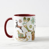 Alte Weihnachtsbilder Tasse (Links)