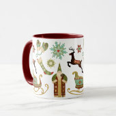Alte Weihnachtsbilder Tasse (Vorderseite Links)
