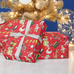 Alte Weihnachtsfiguren Trommel Soldat Schachteljac Geschenkpapier