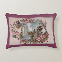 Alte Weihnachtsgeburten Rose Landschaft Saison Dekokissen