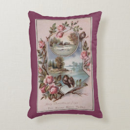 Alte Weihnachtsgeburten Rose Landschaft Saison Dekokissen