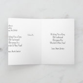 Alte Weihnachtsgrüße Karte (Innenseite)