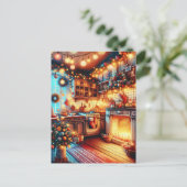 Alte Weihnachtsgrüße Postkarte (Stehend Vorderseite)