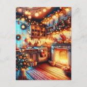 Alte Weihnachtsgrüße Postkarte (Vorderseite)