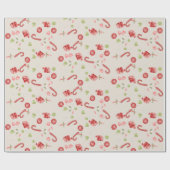 Alte Weihnachtskanäle Geschenkpapier (Flach)