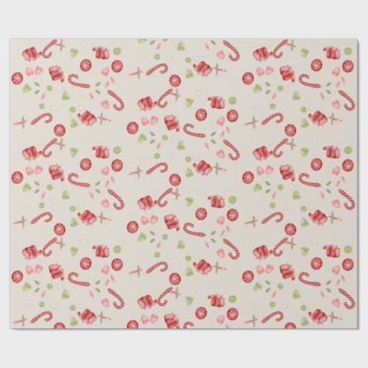 Alte Weihnachtskanäle Geschenkpapier (Flach)