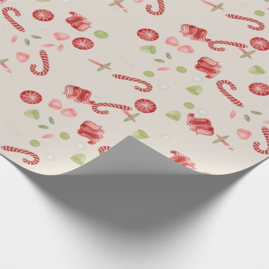 Alte Weihnachtskanäle Geschenkpapier (Ecke)