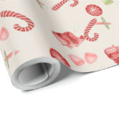 Alte Weihnachtskanäle Geschenkpapier (Rolleneckpunkt)