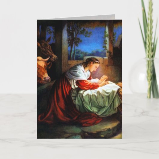 Alte Weihnachtskarte 1 Feiertagskarte (Vorderseite)