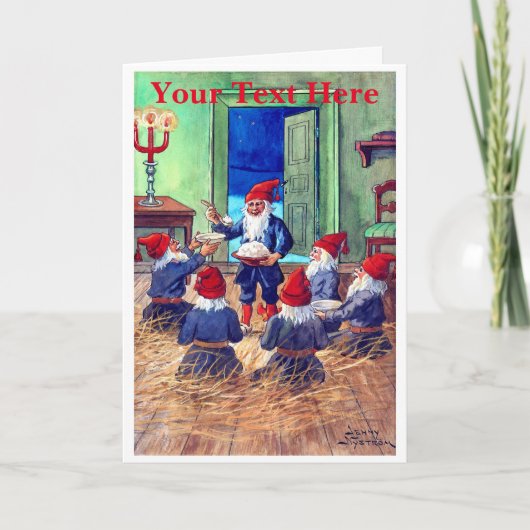 Alte Weihnachtskarte Dankeskarte (Vorderseite)