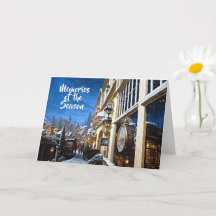 Alte Weihnachtskarte des Dorfes