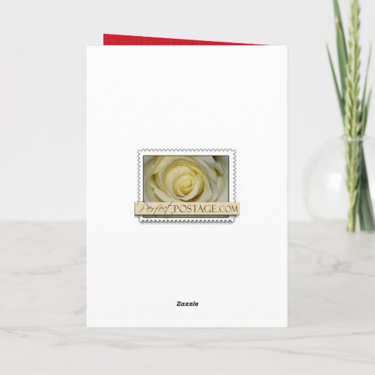 Alte Weihnachtskarte Feiertagskarte (Rückseite)