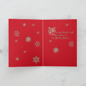 Alte Weihnachtskarte Feiertagskarte (Innenseite)