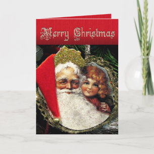 Alte Weihnachtskarte Feiertagskarte