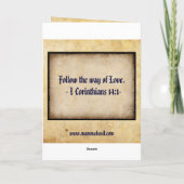 Alte Weihnachtskarte! Feiertagskarte (Rückseite)