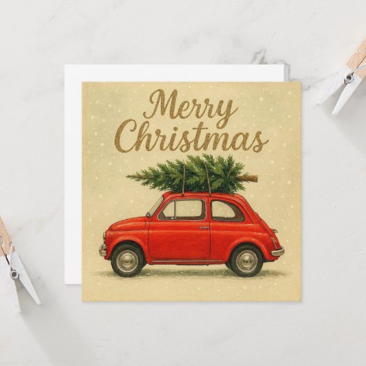 Alte Weihnachtskarte. Karte (Vorderseite/Rückseite Beispiel)