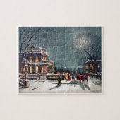 Alte Weihnachtskarte Puzzle (Horizontal)