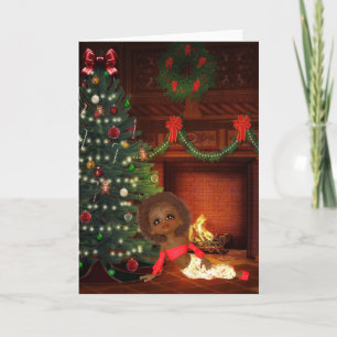 Alte Weihnachtskarten für Afroamerikaner Karte