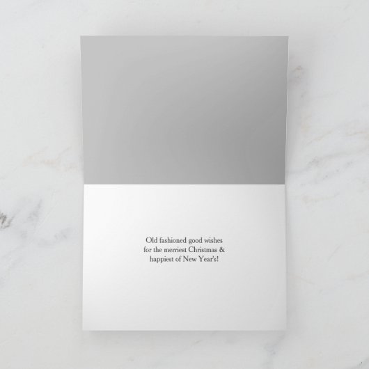 Alte Weihnachtskirchenkarte Feiertagskarte (Innenseite)