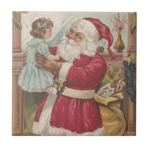 Alte Weihnachtsmann-Darstellungen Fliese