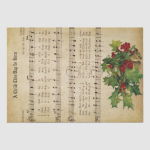 Alte Weihnachtsmusik Seidenpapier