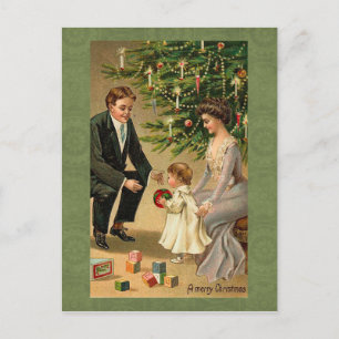 Alte Weihnachtspostkarte Feiertagspostkarte