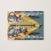 Alte Weihnachtssänger-Mäuse-Puzzle Puzzle (Horizontal)