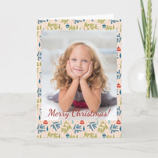 Alte Weihnachtsschmuck auf Trees Foto (Vorderseite)