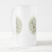 Alte Weihnachtszeit Mattglas Bierglas (Vorderseite Links)