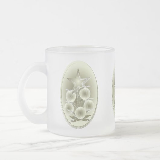 Alte Weihnachtszeit Mattglastasse (Links)