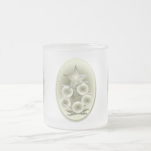 Alte Weihnachtszeit Mattglastasse (Mittel)