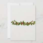 Alte Weihnachtszeit-Party Einladung (Rückseite)