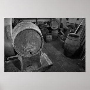 Alte Weinfässer Poster