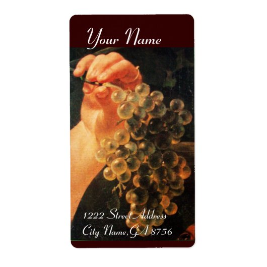 ALTE WEINWEINRÜSTUNG PARTY ETIKETTEN (Vorne)