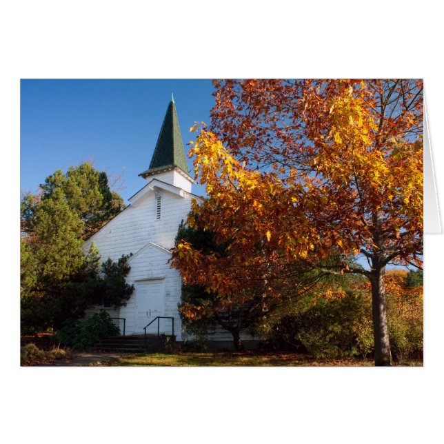 Alte weiße Kirche-Blankarte (Vorderseite (Horizontal))