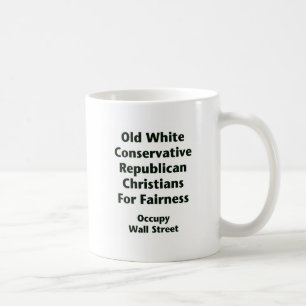Alte Weiße Konservative Republikaner Für Fairness Kaffeetasse