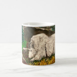 Alte weiße Ziege Kaffeetasse
