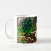Alte weiße Ziege Kaffeetasse (Links)
