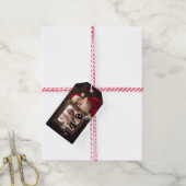 Alte Welt | Add-Your-Foto | Luxe Christmas Geschenkanhänger (Mit Garn)