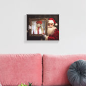 Alte Welt | Add-Your-Foto | Luxe Christmas Leinwanddruck (Insitu (Wohnzimmer))