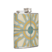 Alte Welt dekoratives Fliesenmuster Flachmann (Rechts)