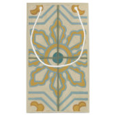 Alte Welt dekoratives Fliesenmuster Kleine Geschenktüte (Rückseite)