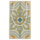 Alte Welt dekoratives Fliesenmuster Kleine Geschenktüte (Vorderseite)