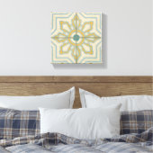 Alte Welt dekoratives Fliesenmuster Leinwanddruck (Insitu (Schlafzimmer))