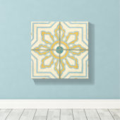 Alte Welt dekoratives Fliesenmuster Leinwanddruck (Insitu (Holzboden))