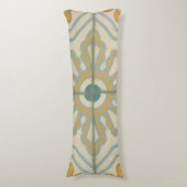 Alte Welt dekoratives Fliesenmuster Seitenschläferkissen (Vorderseite Vertikal)