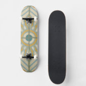 Alte Welt dekoratives Fliesenmuster Skateboard (Vorderseite)
