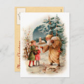 Alte Welt Feiertagspostkarte (Vorne/Hinten)